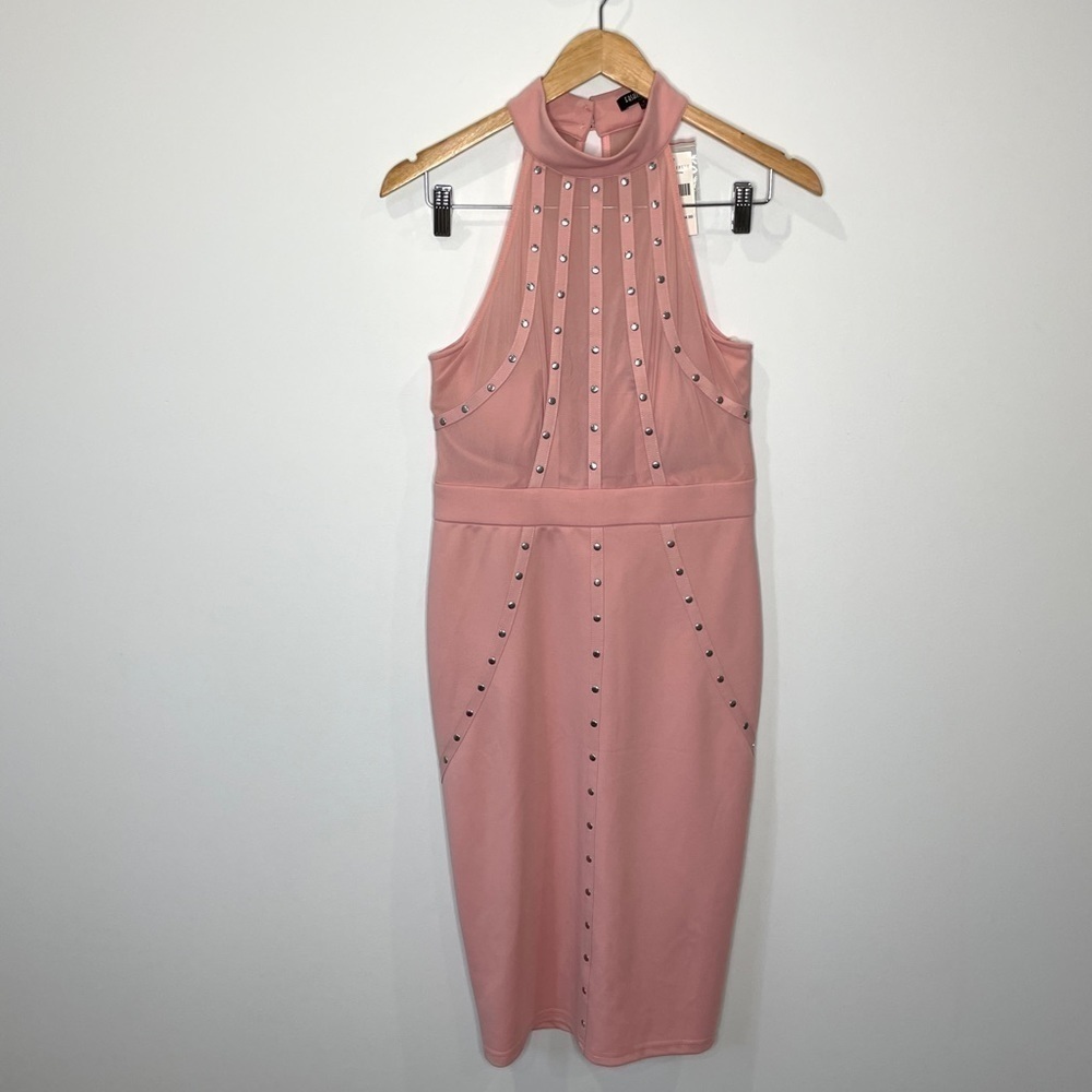 Fashion Nova Blush Sleeveless Midi Dress